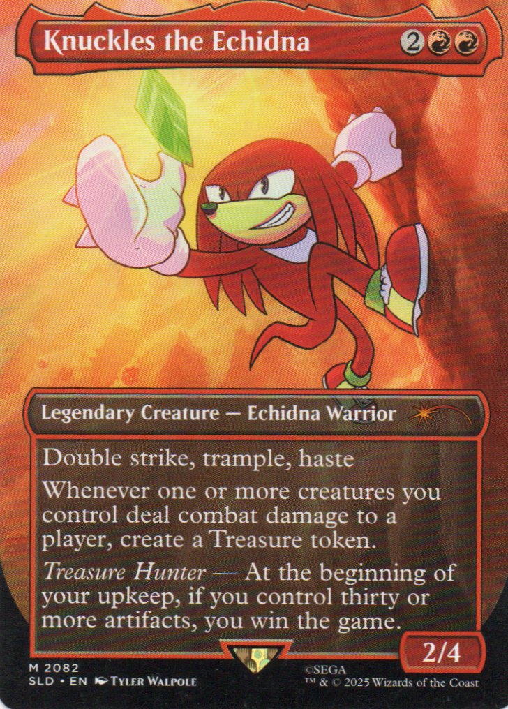 Knuckles the Echidna SLD 2082 Mythic rare