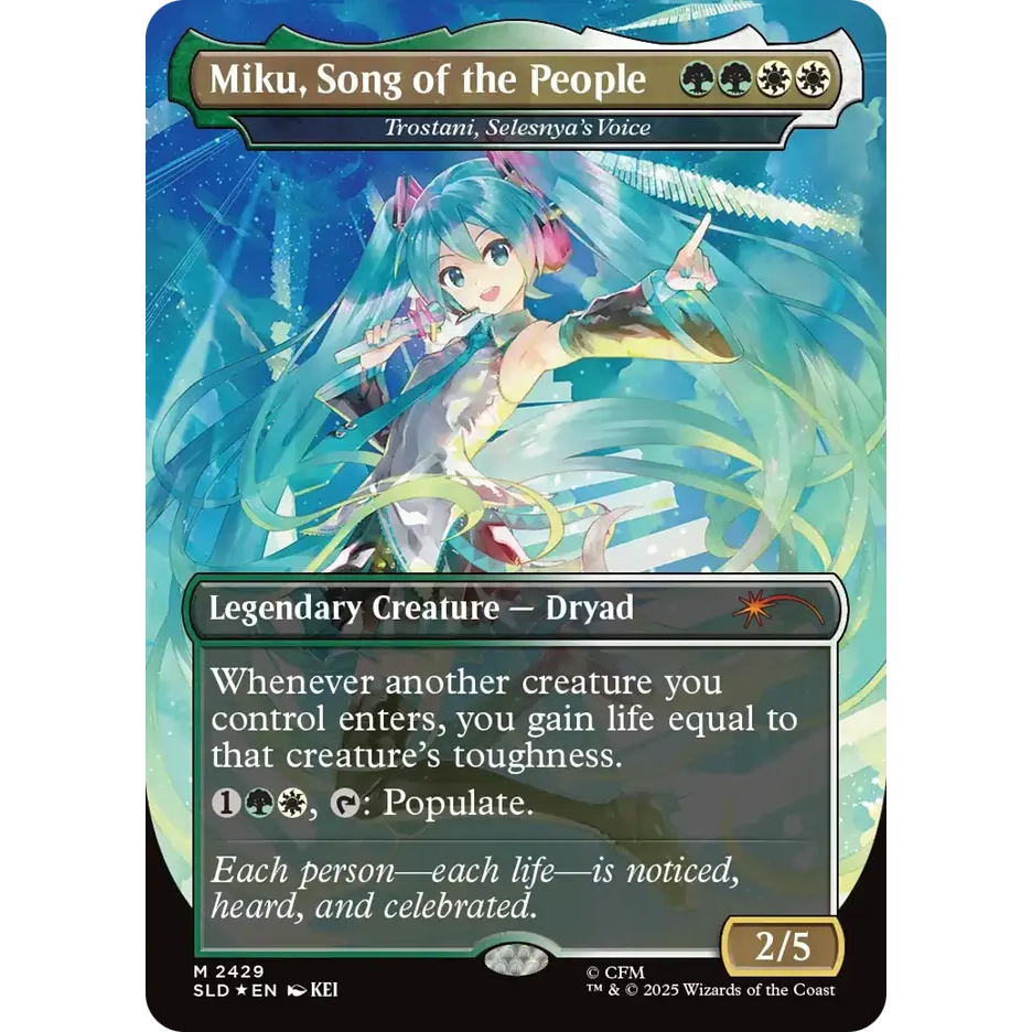 Miku, Song of the People (Trostani, Selesnya's Voice) Display Commander