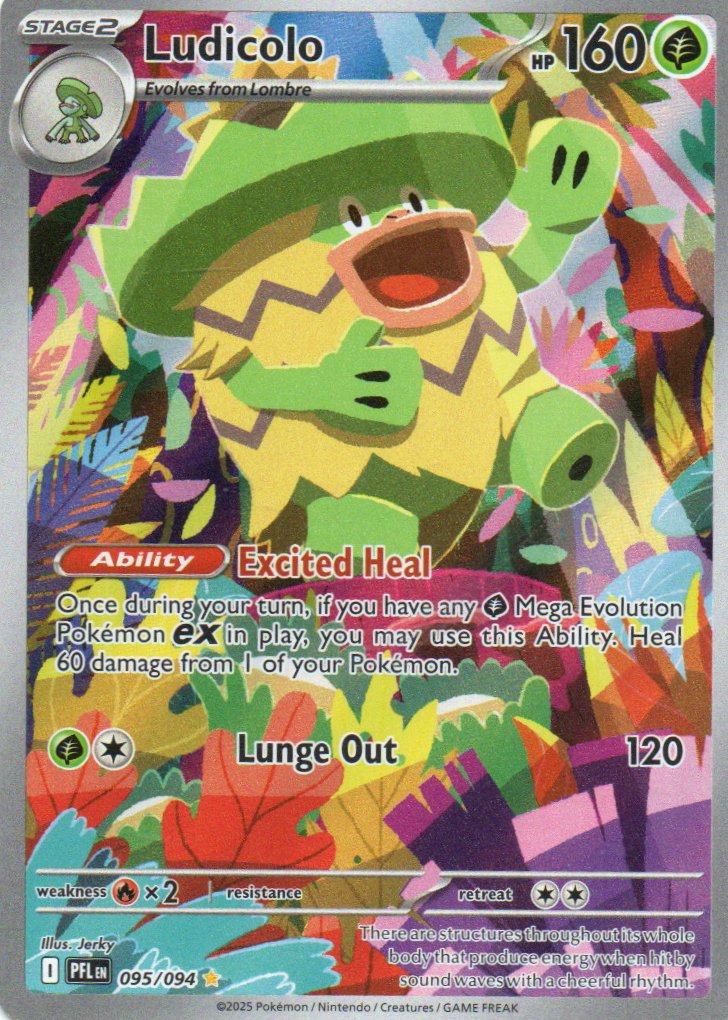 Ludicolo Ingles PFL 095 Illustration rare