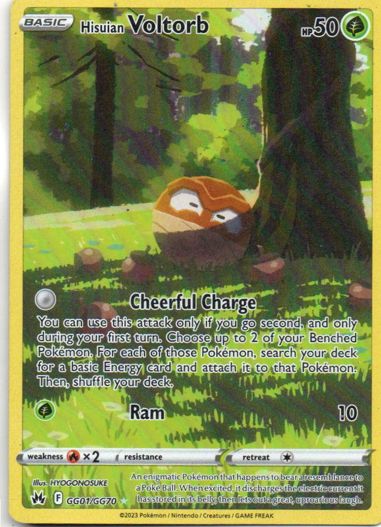 Hisuian Voltorb Ingles GG01 Ultra rare