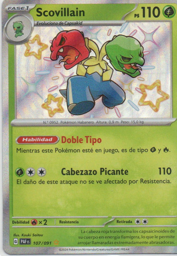 Scovillain Español PAF 107 Shiny rare