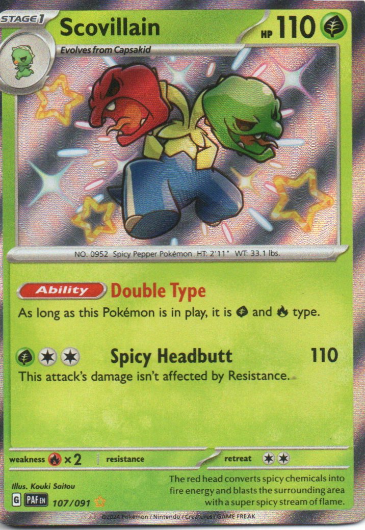 Scovillain Ingles PAF 107 Shiny rare