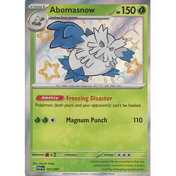 Abomasnow Ingles PAF 101 Shiny rare