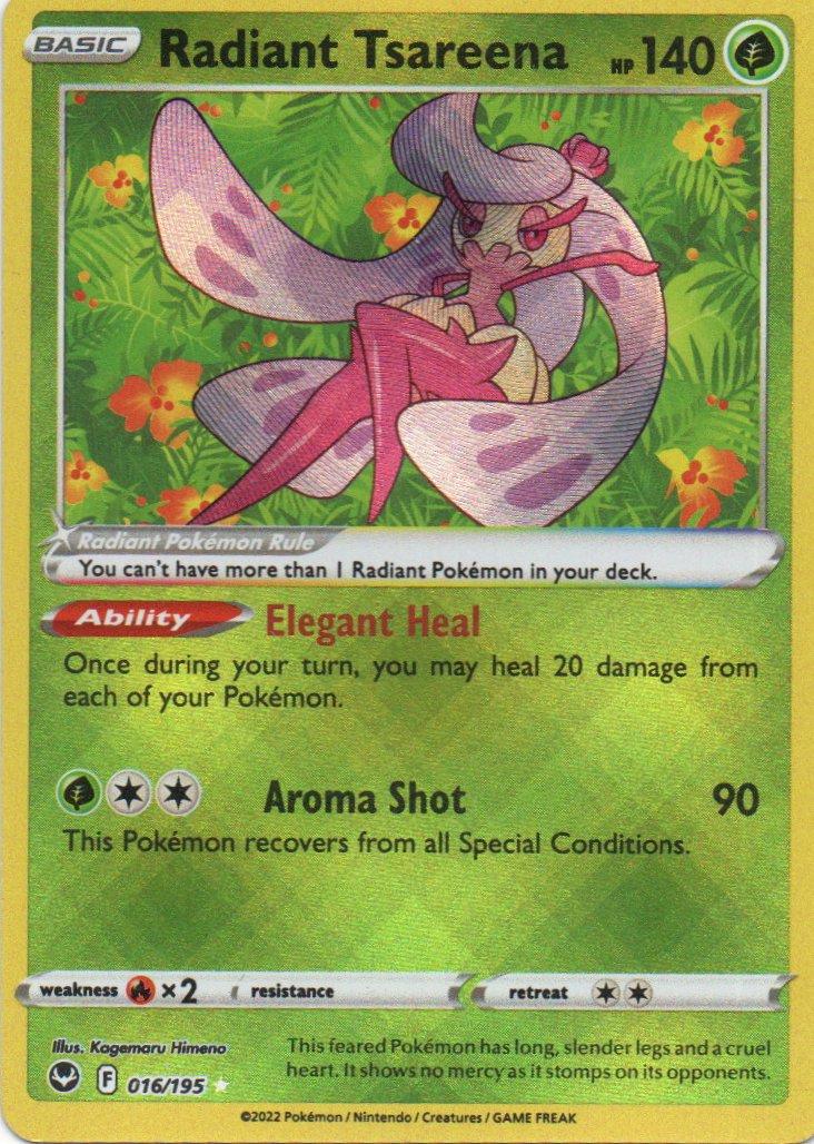Radiant Tsareena Ingles 16 Radiant rare