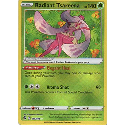 Radiant Tsareena Ingles 16 Radiant rare