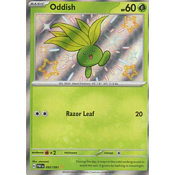 Oddish Ingles PAF 092 SHIny rare