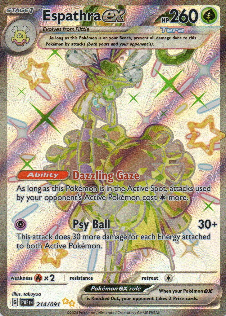Espathra ex Ingles PAF 214 Shiny ultra rare