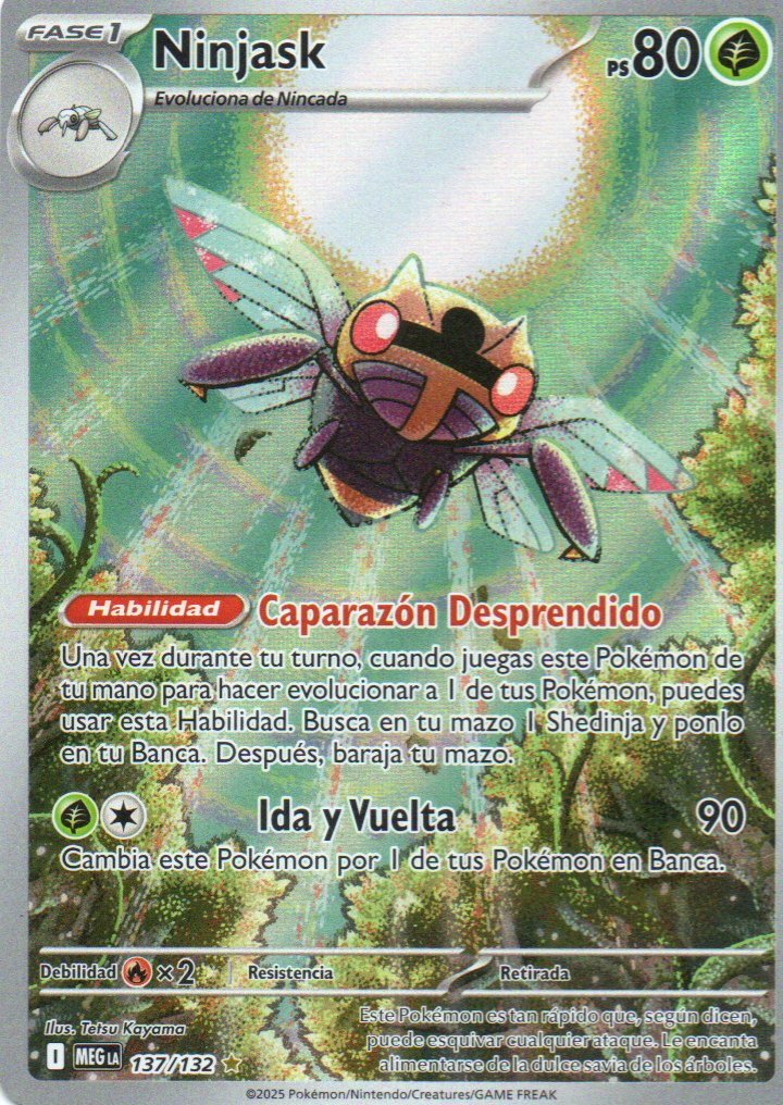 Ninjask Español MEG 137 Illustration rare