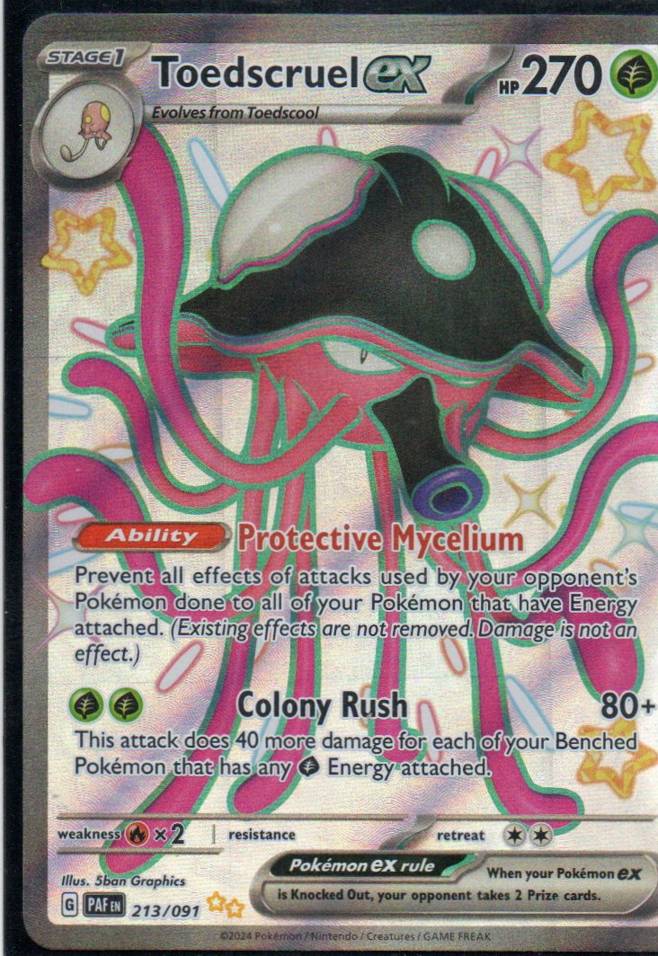 Toedscruel ex Ingles PAF 213 Shiny ultra rare