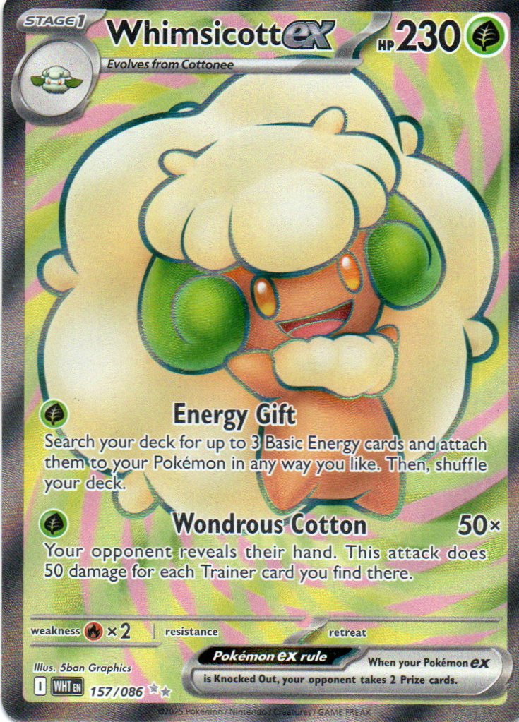 Whimsicott ex Ingles WHT 157 Ultra rare