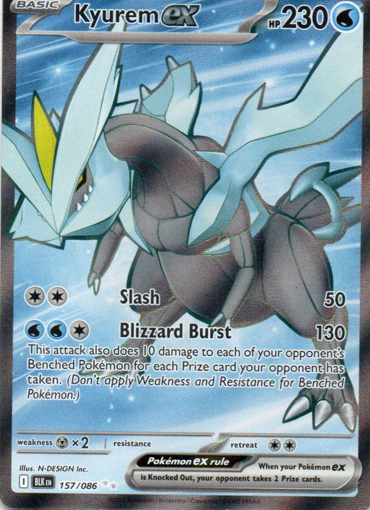 Kyurem ex Ingles BLK 157 Ultra rare