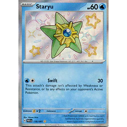 Staryu Ingles PAF 118 Shiny rare
