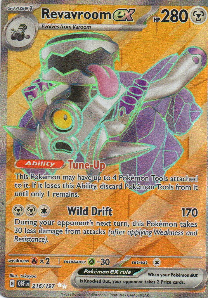Revavroom ex Ingles OBF 216 Ultra rare