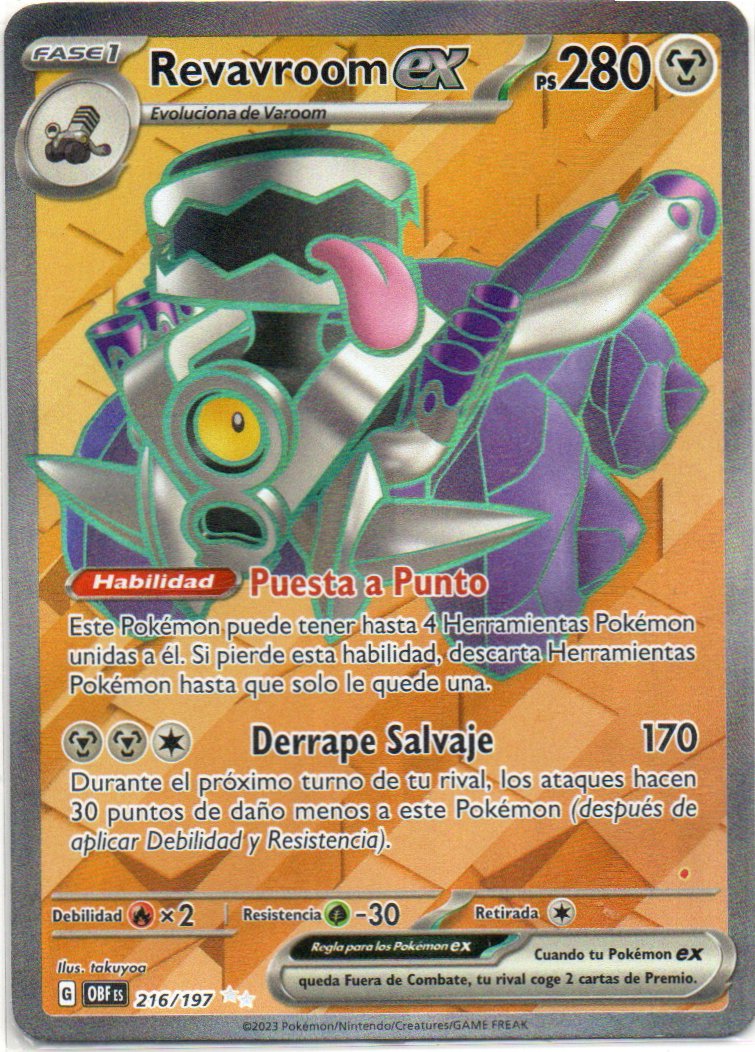 Revavroom ex Español OBF 216 Ultra rare