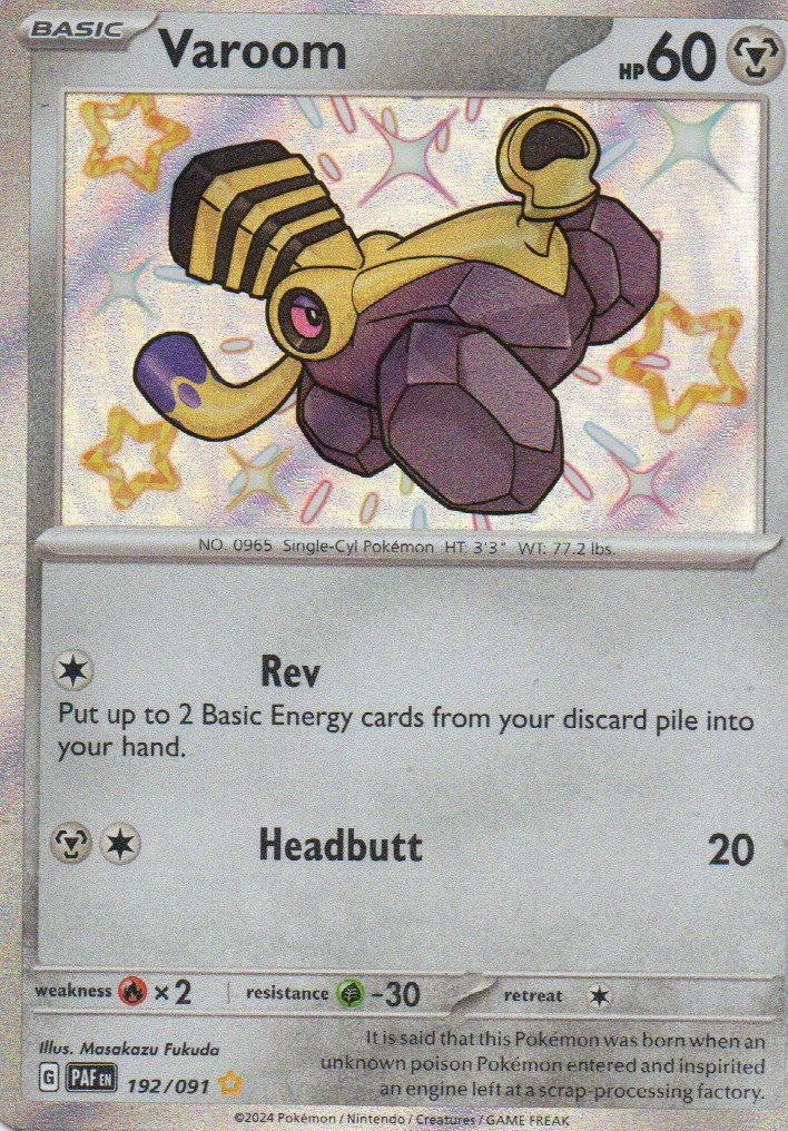 Varoom Ingles PAF 192 Shiny rare