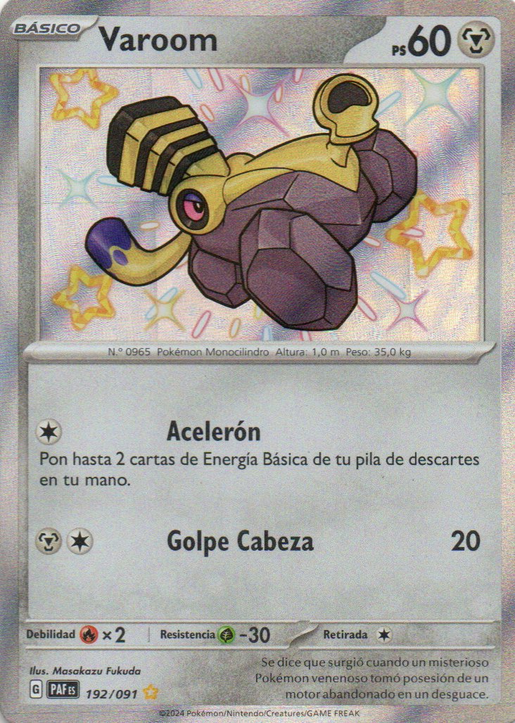 Varoom Español PAF 192 Shiny rare