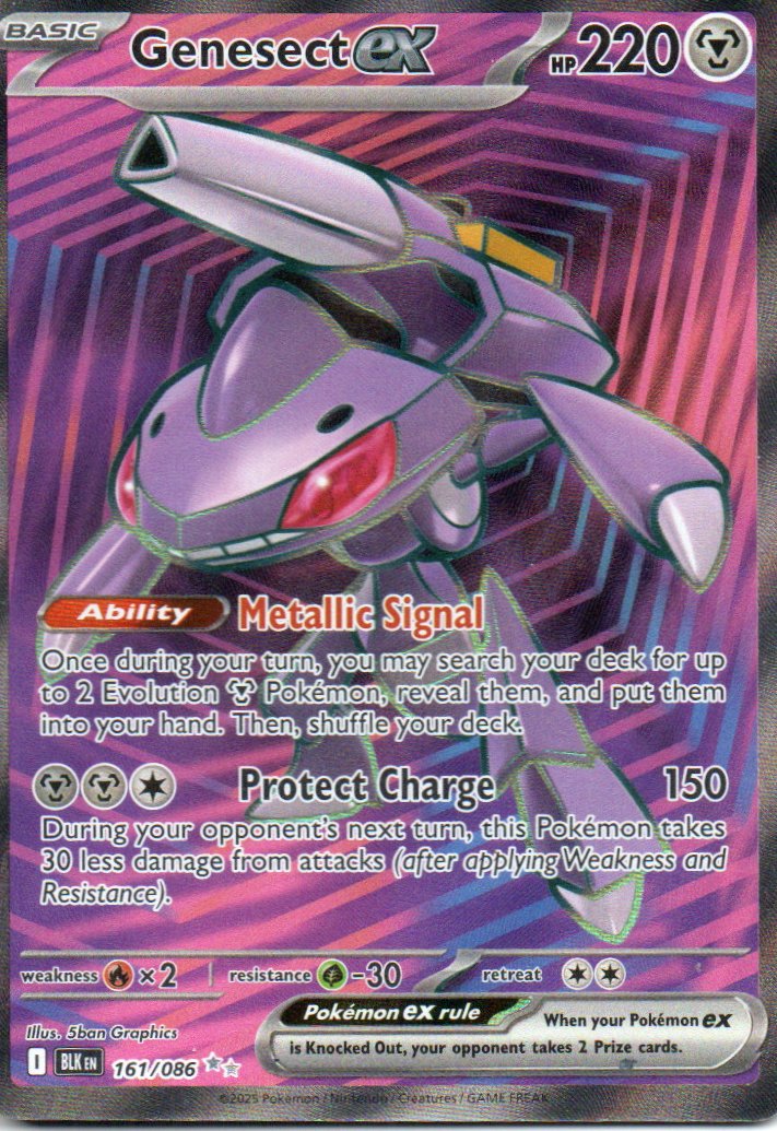 Genesect ex Ingles BLK 161 Ultra rare