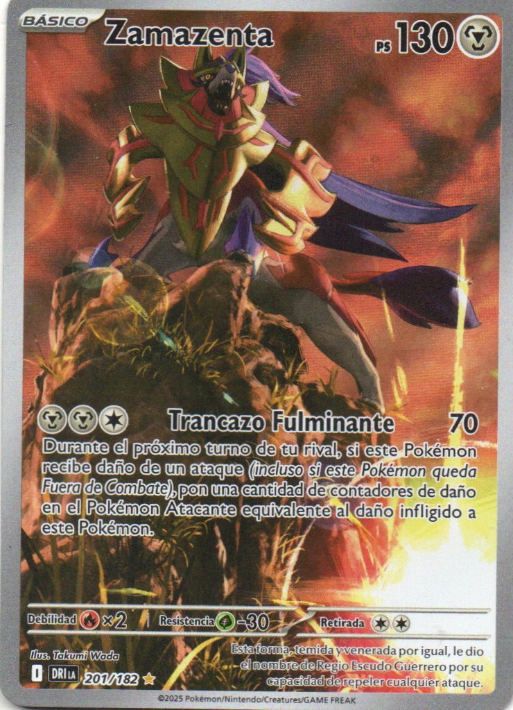 Zamazenta Español DRI 201 Illustration rare