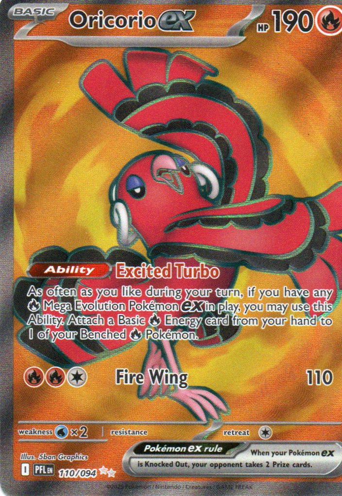 Oricorio ex Ingles PFL 110 Ultra rare