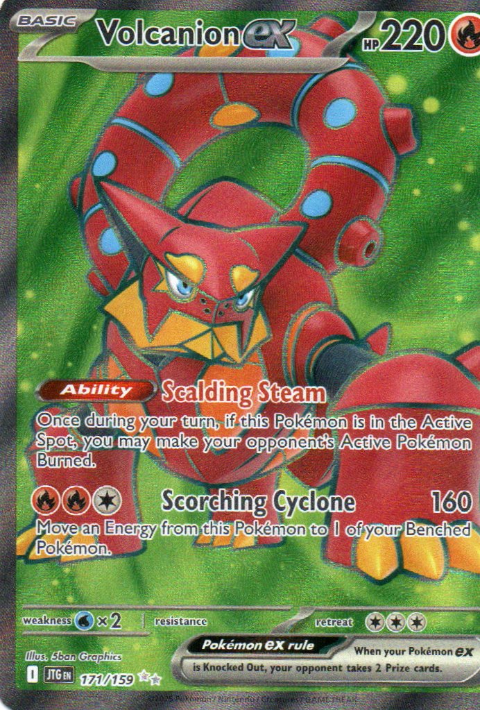 Volcanion ex Ingles JTG 171 Ultra rare