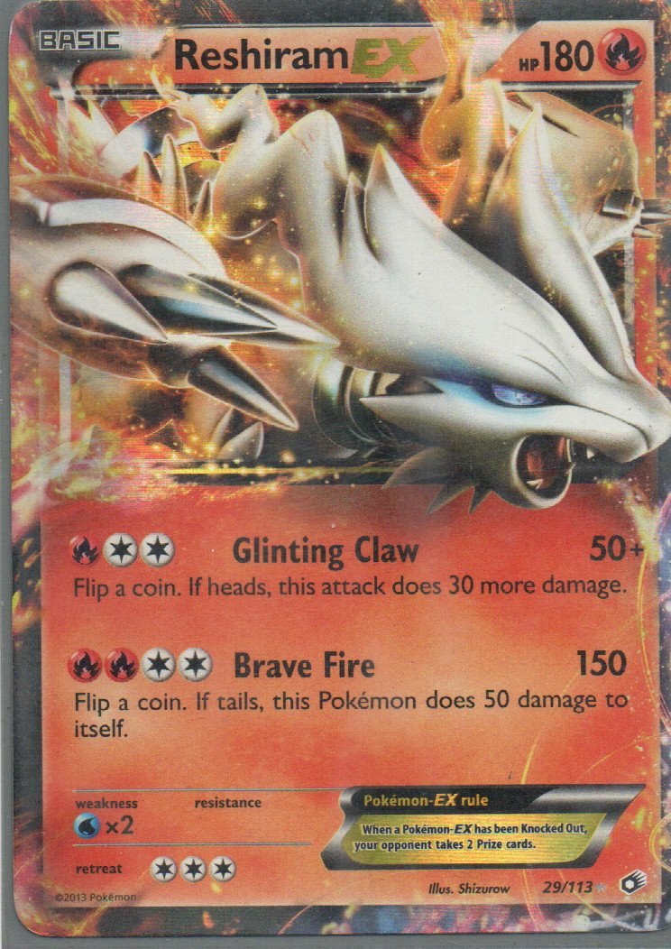 Reshiram EX Ingles 29 Ultra rare