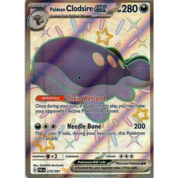 Paldean Clodsire ex Ingles PAF 219 Shiny ultra rare