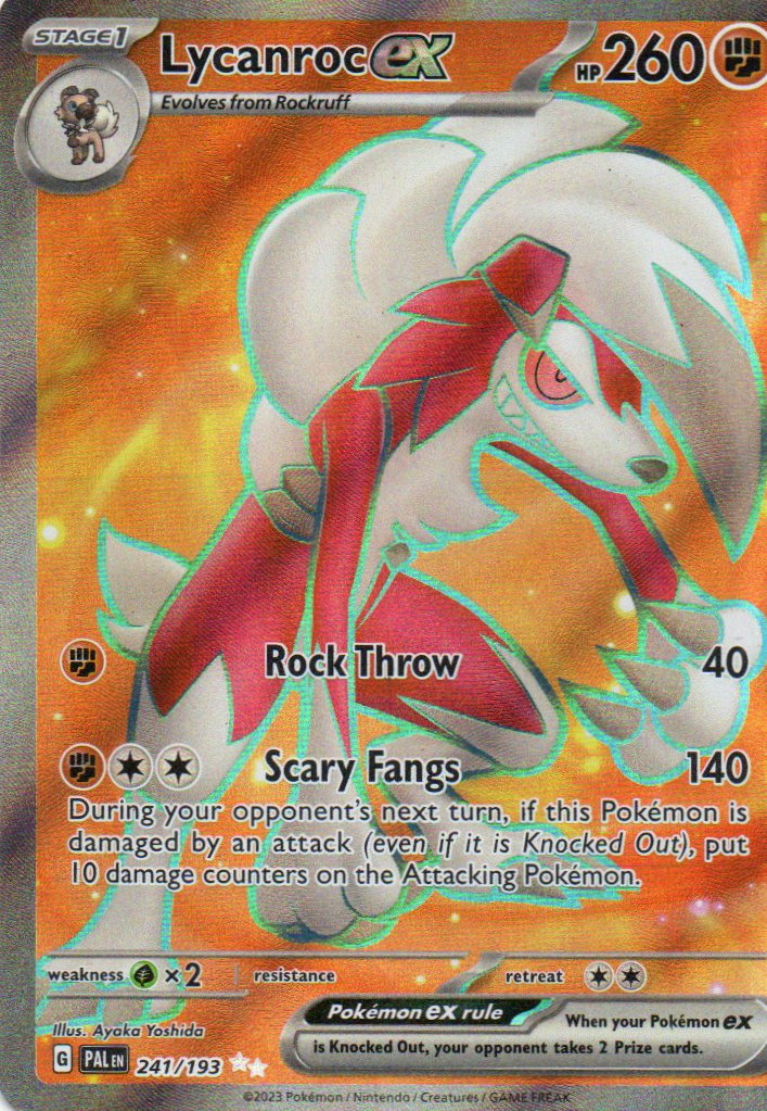 Lycanroc ex Ingles PAL 241 Ultra rare