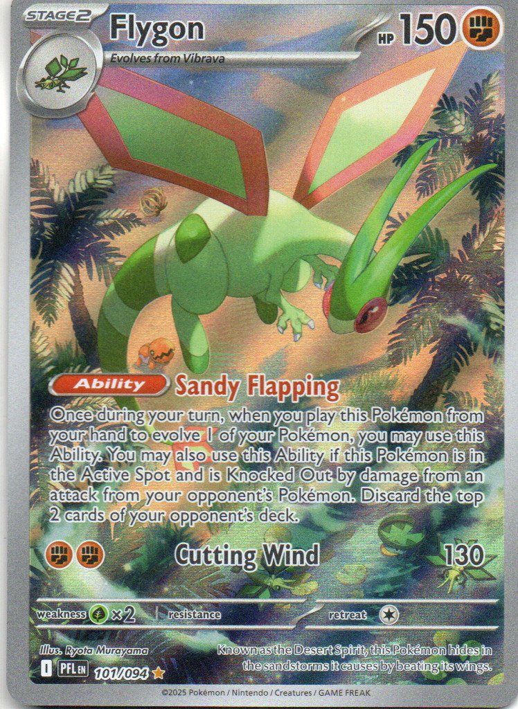 Flygon Ingles PFL 101 Illustration rare