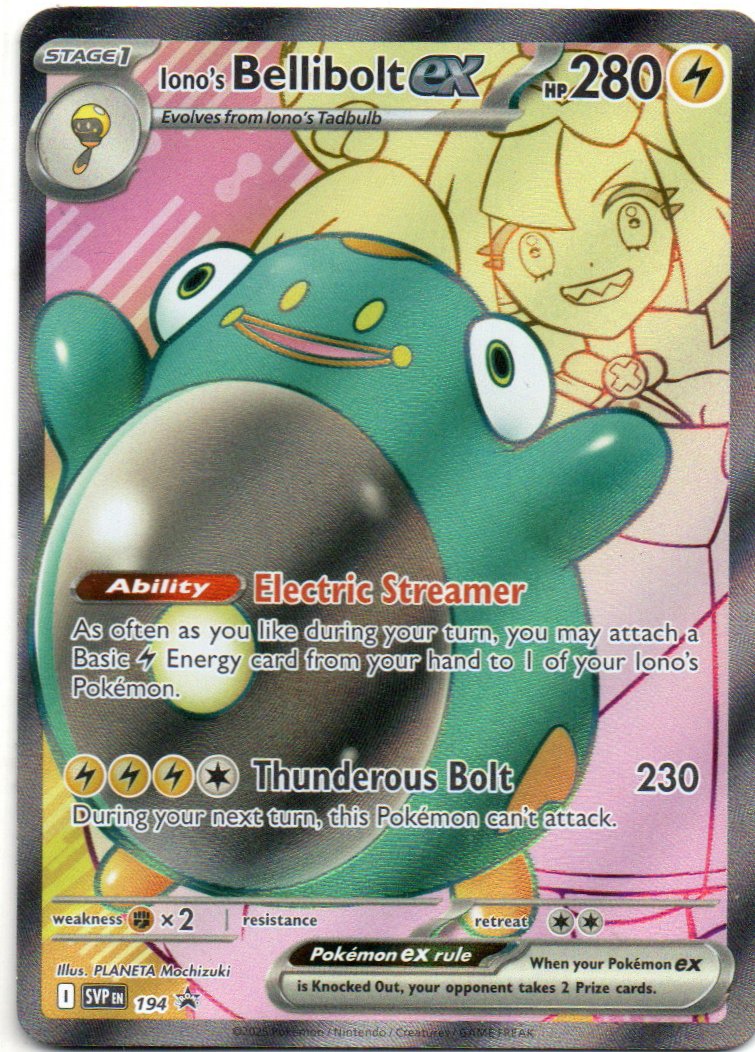 Iono's Bellibolt Ingles SVP 194 Promo