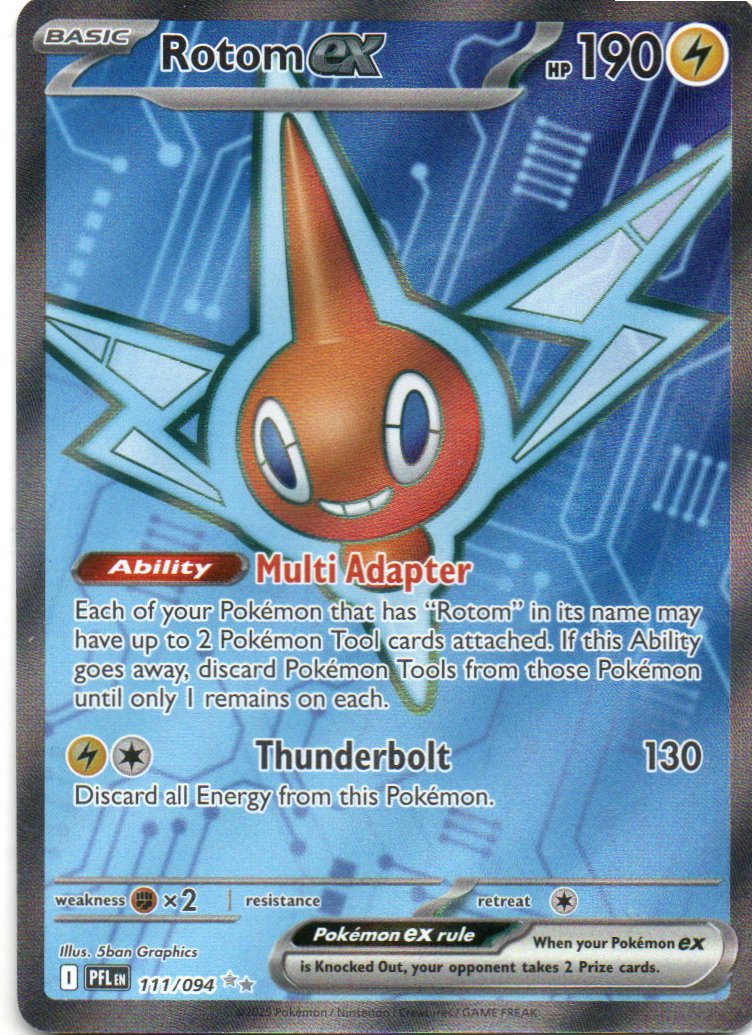 Rotom ex Ingles PFL 111 Ultra rare