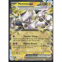 Mewtwo ex Ingles PAR 058 Double rare