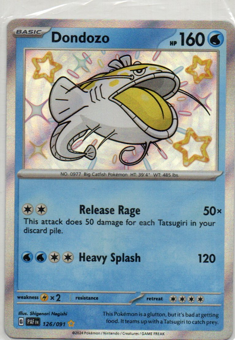 Dondozo Ingles PAF 126 SHIny rare