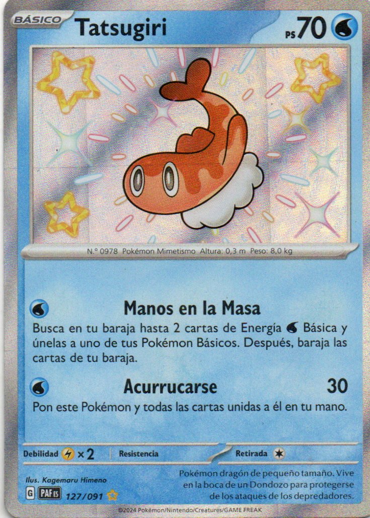 Tatsugiri Español PAF 127 Shiny rare