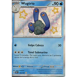 Wugtrio Español PAF 122 Shiny rare