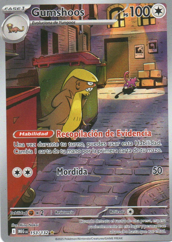 Gumshoos Español MEG 153 Illustration rare