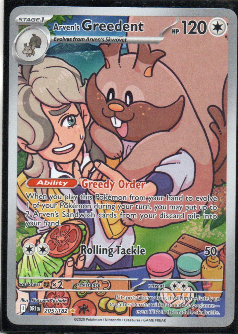 Arven's Greedent Ingles DRI 205 Illustration rare