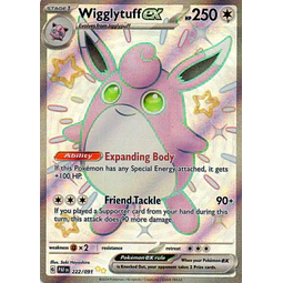 Wigglytuff ex Ingles PAF 222 Shiny ultra rare