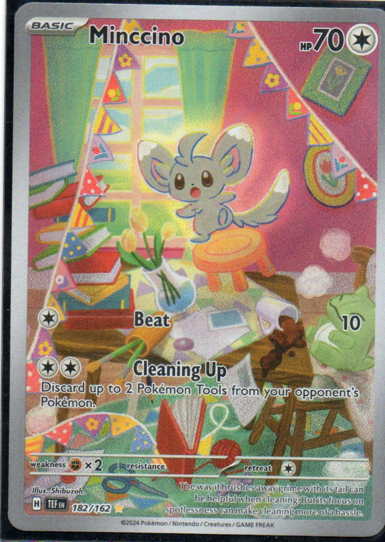 Minccino Ingles TEF 182 Illustration rare