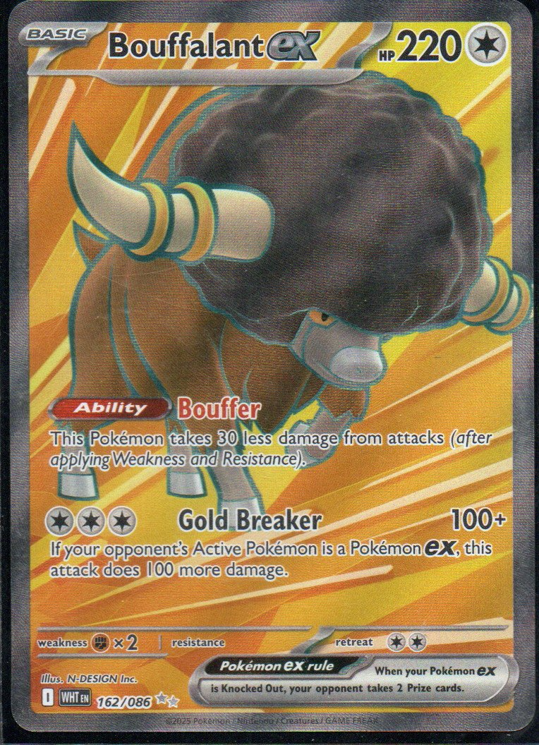 Bouffalant ex Ingles WHT 162 ultra rare