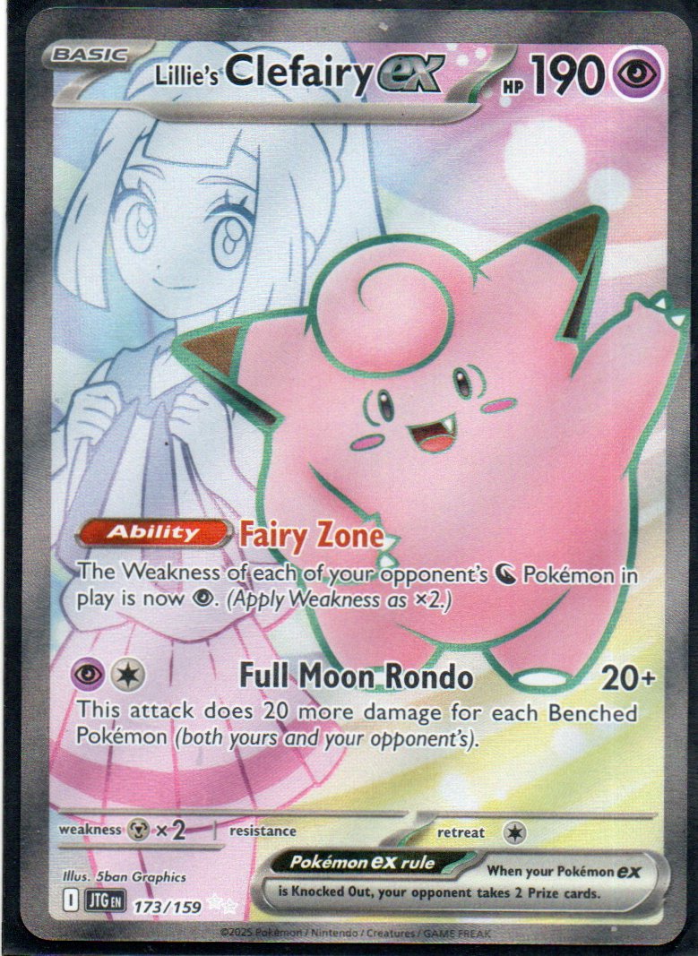Lillie's Clefairy ex Ingles JTG 173 Ultra rare