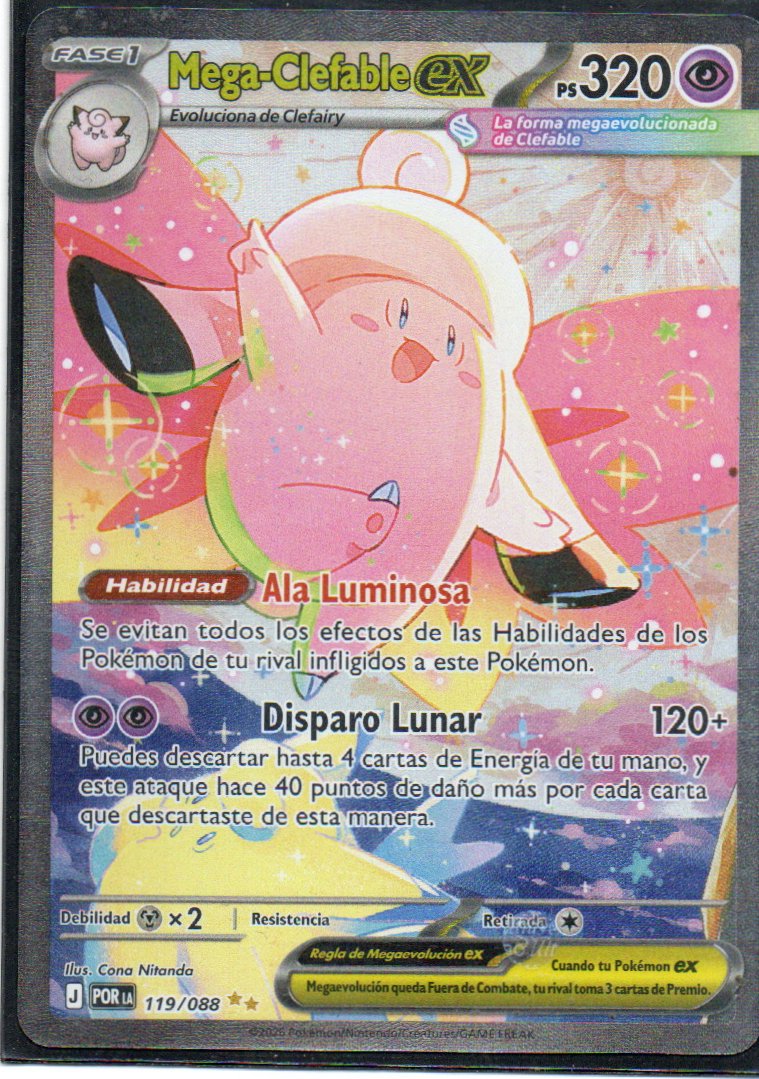 Mega-Clefable ex Español POR 119 Special Illustration rare