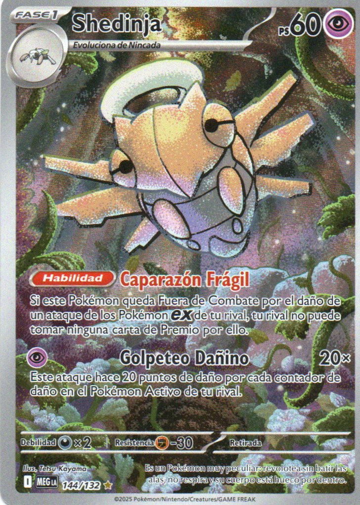 Shedinja Español MEG 144 Illustration rare