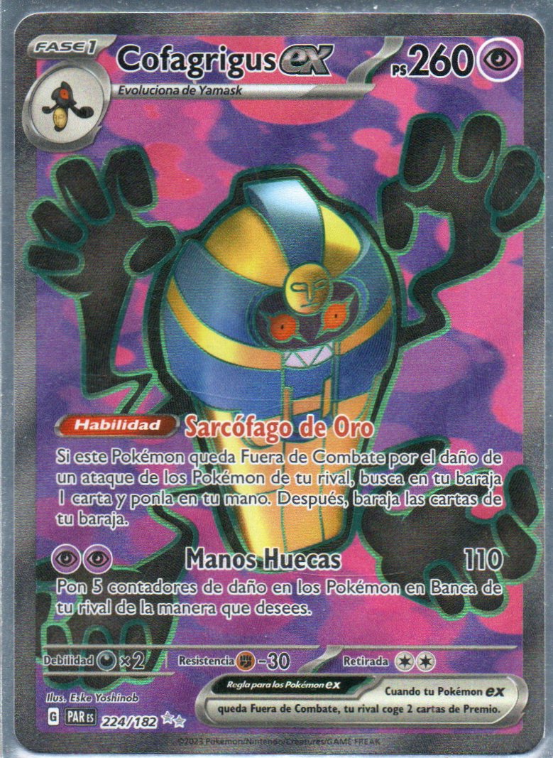 Cofagrigus ex Español PAR 224 Ultra rare