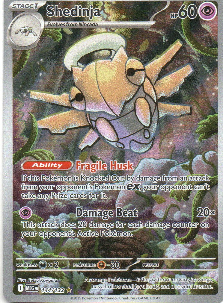 Shedinja Ingles MEG 144 Illustration rare