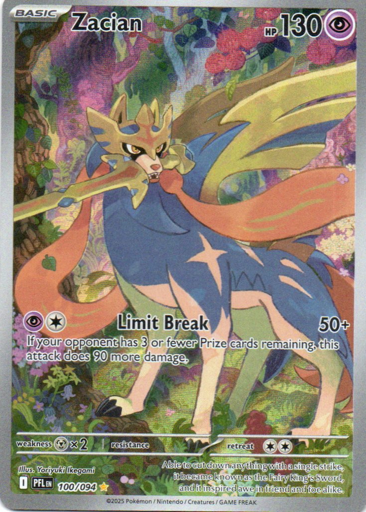 Zacian Ingles PFL 100 Illustration rare