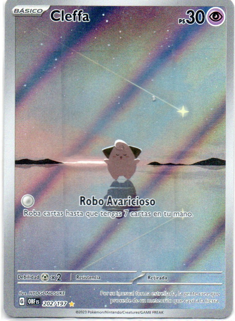 Cleffa Español OBF 202 Illustration rare