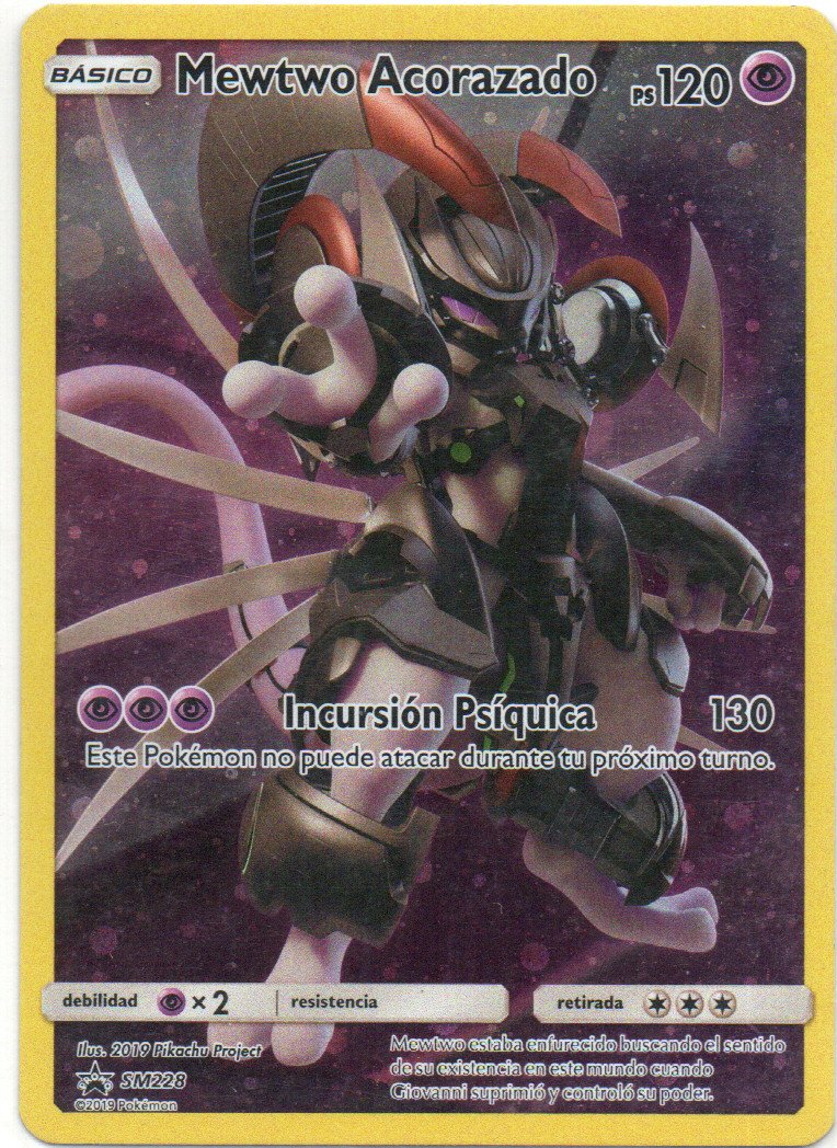 Mewtwo Acorazado Español SM228 Promo