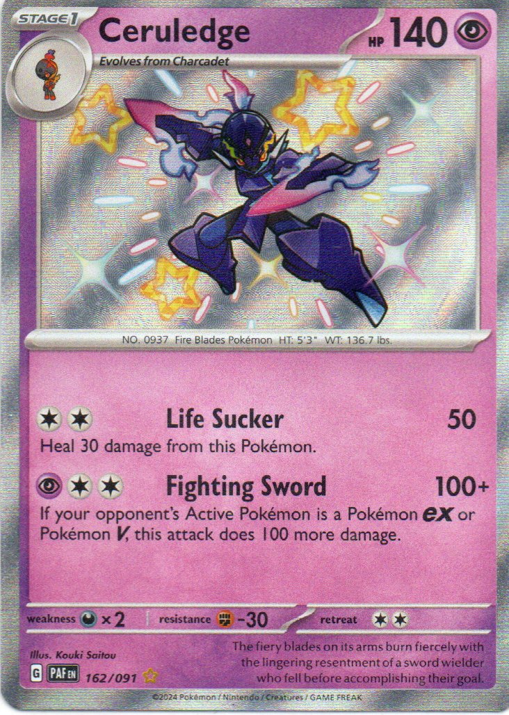 Ceruledge Ingles PAF 162 Shiny rare