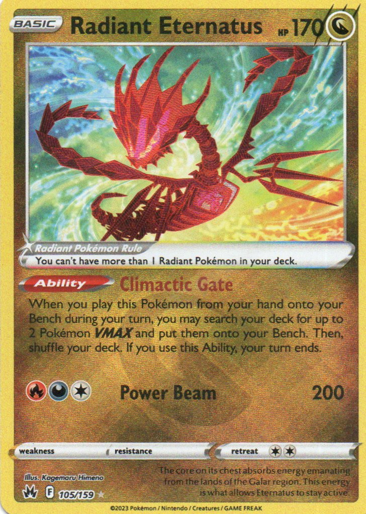 Radiant Eternatus Ingles 105 Radiant rare