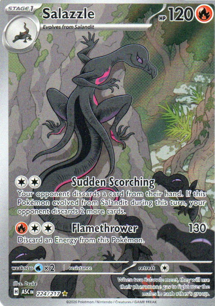 Salazzle Ingles ASC 224 Illustration rare